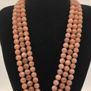 Pietra di luna salmone sfera 10mm