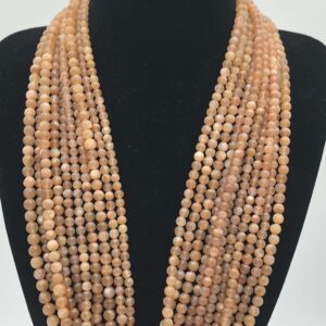 Pietra di luna salmone sfera 4-5mm