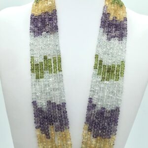 Quarzo multicolour rondella cab 6mm