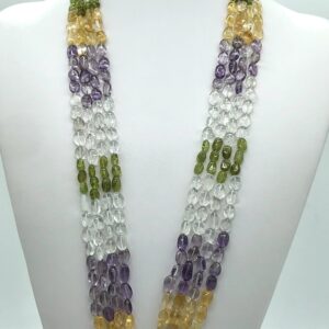 Quarzo multicolour taglio ovale cab 10x7mm