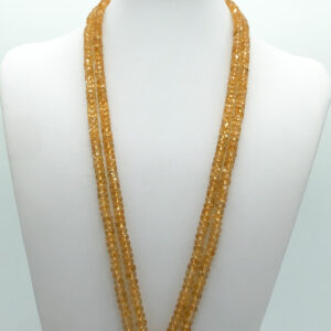 Citrino rondella piatta 7x3mm