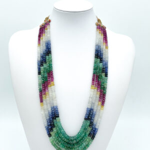 Rainbow smeraldi, rubini, zaffiri misti 5-6mm